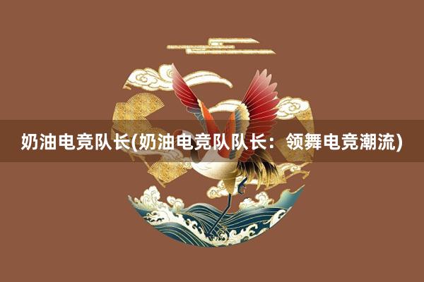 奶油电竞队长(奶油电竞队队长：领舞电竞潮流)