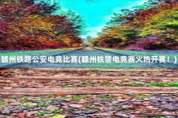 赣州铁路公安电竞比赛(赣州铁警电竞赛火热开赛！)