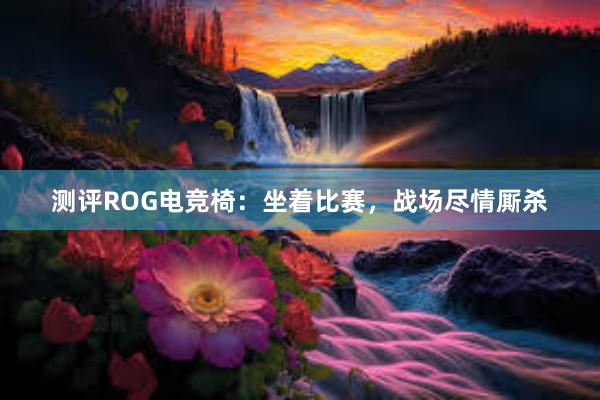 测评ROG电竞椅：坐着比赛，战场尽情厮杀