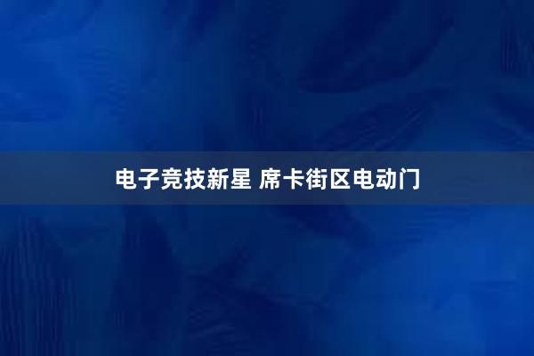 电子竞技新星 席卡街区电动门